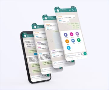 Stack of mobile application screenshots